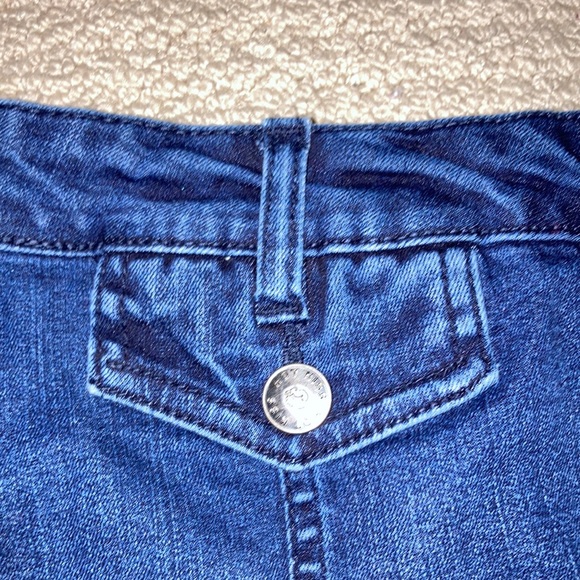 Hot Kiss Button Front Denim Mini Skirt - Picture 7 of 7